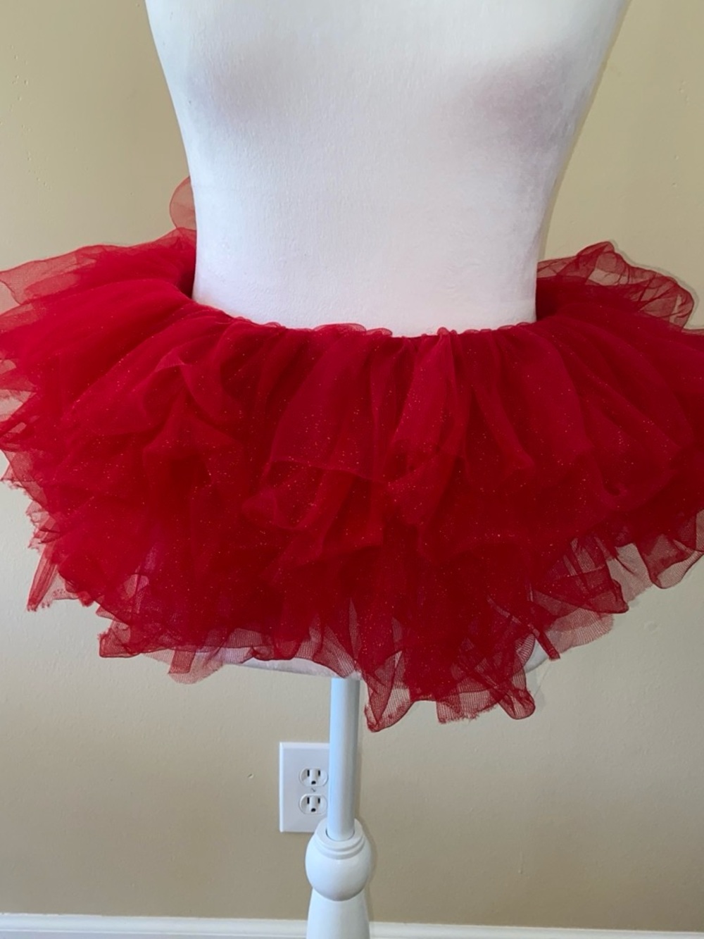 Spirit Red Mini Tulle Petticoat Skirt
